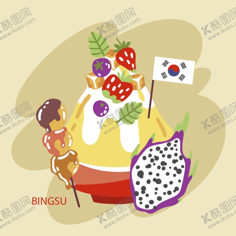 编号：50286709201747322396【酷图网】源文件下载-卡通食物
