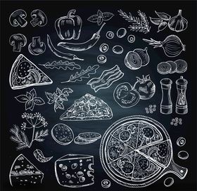 西餐插画