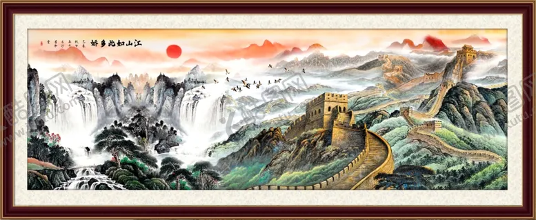 编号：21514402210536447710【酷图网】源文件下载-长城装饰画
