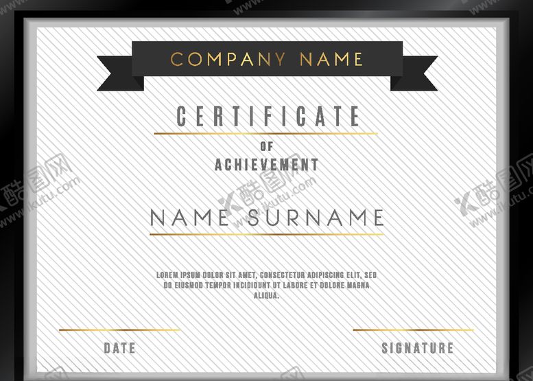 编号：66383010042224535719【酷图网】源文件下载-证书