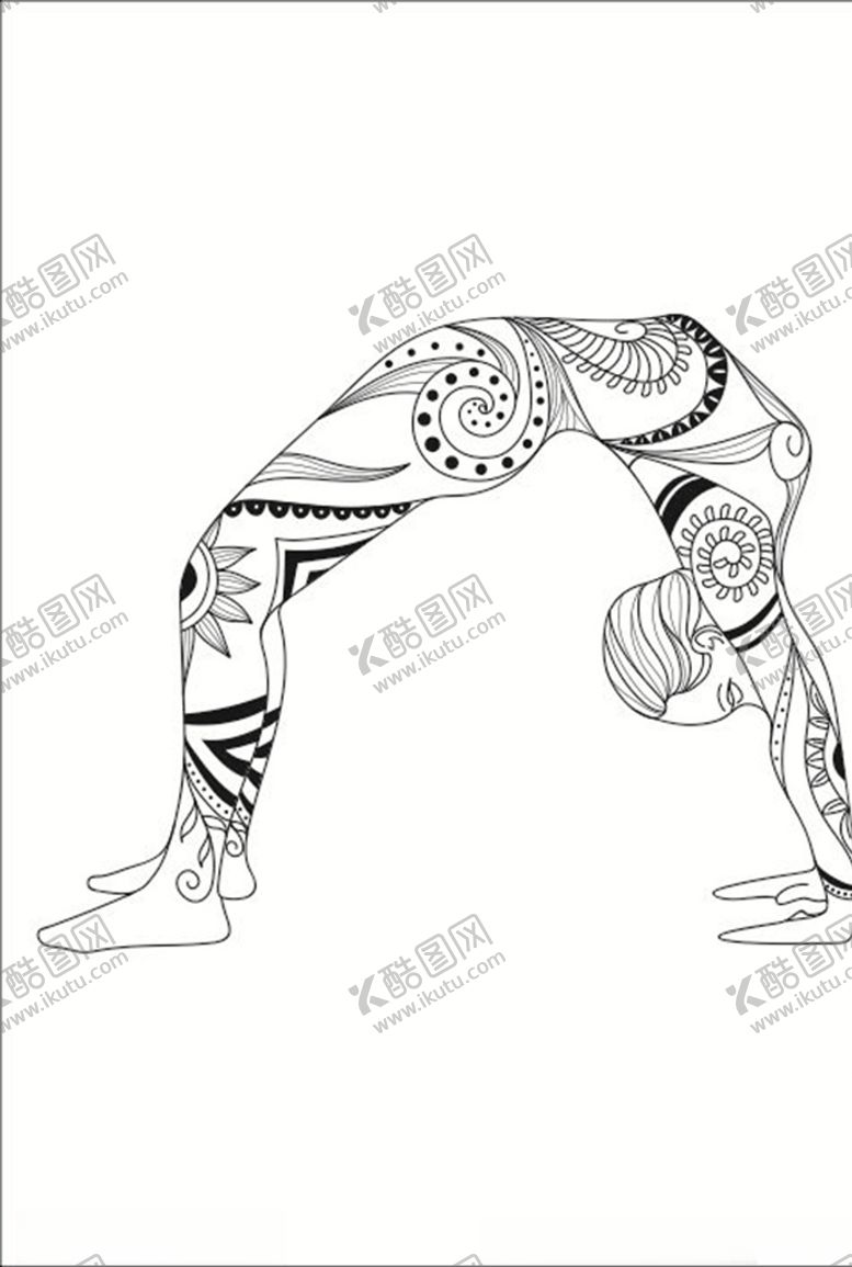 编号：17662305062301128451【酷图网】源文件下载-瑜伽黑色瑜伽海报瑜伽单页