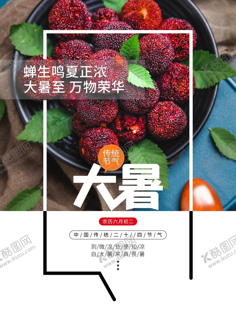 编号：18044010290305241587【酷图网】源文件下载-大暑海报大暑素材小暑素材