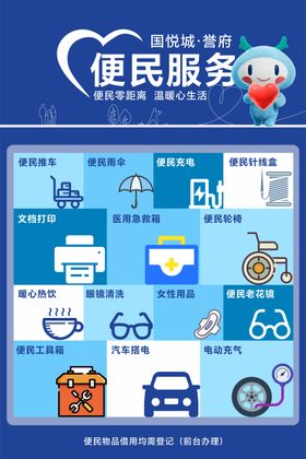 物业便民服务展板