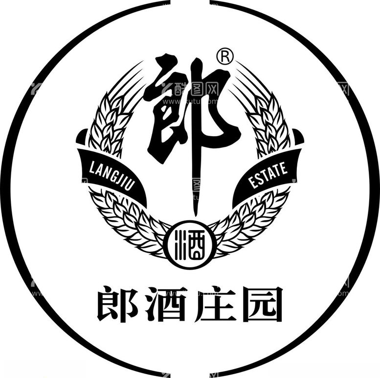 编号：96480511300647411146【酷图网】源文件下载-郞酒庄园LOGO