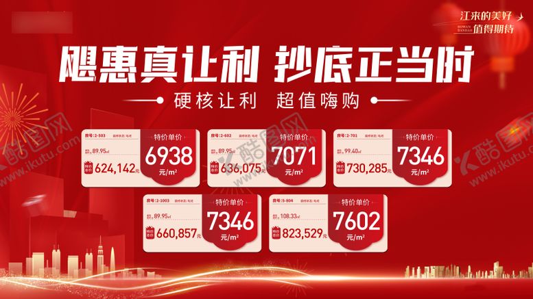 编号：80675802051812042378【酷图网】源文件下载-房地产特价房活动展板