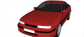 轿车展台3D模型