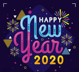 新年快乐艺术字