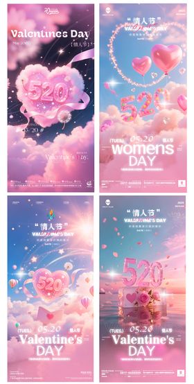 酒吧520情人节海报