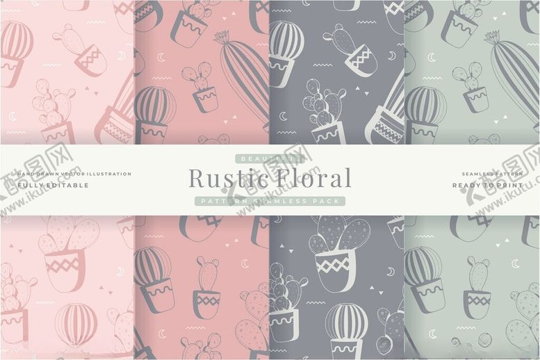 编号：39170804011357483024【酷图网】源文件下载-基础花卉图案背景设计