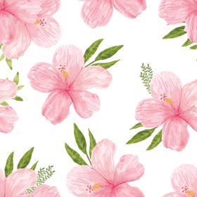 水彩花卉花纹