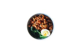卤肉饭美食食材午餐海报素材