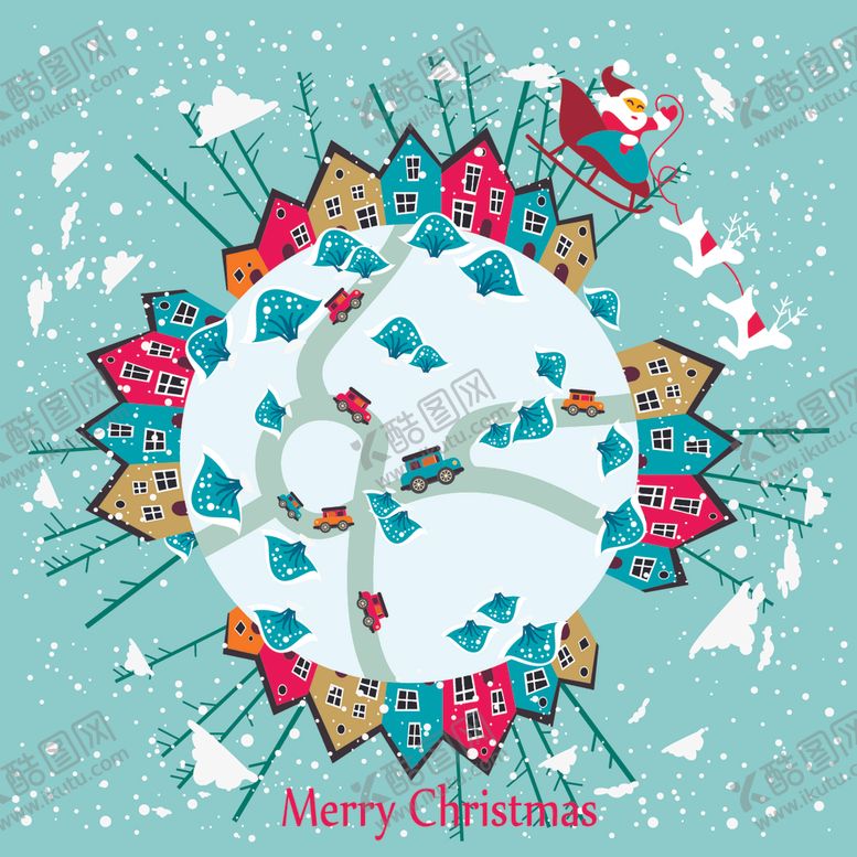 编号：38119309170801481509【酷图网】源文件下载-圣诞节创意卡通图案