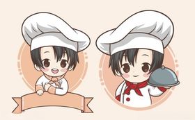 卡通厨师