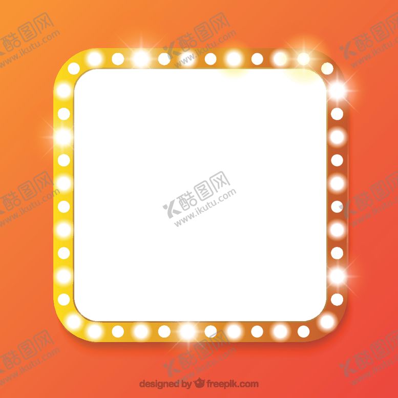 编号：75808104272127125116【酷图网】源文件下载-小灯泡边框矢量