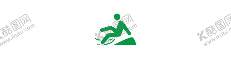 编号：92502705021043075209【酷图网】源文件下载-小心斜坡防止滑倒
