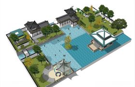 公园su模型