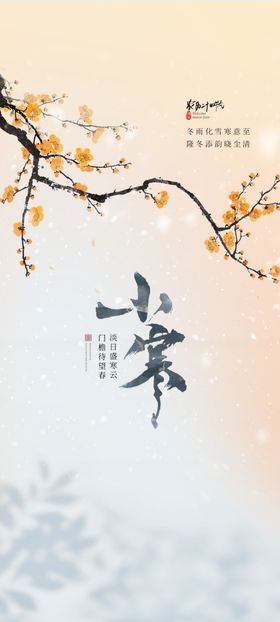 二十四节气小寒海报