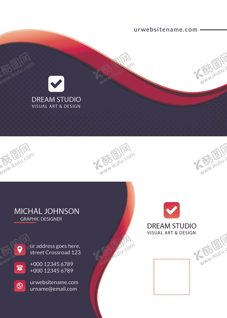 编号：66254009131111323338【酷图网】源文件下载-矢量名片模板