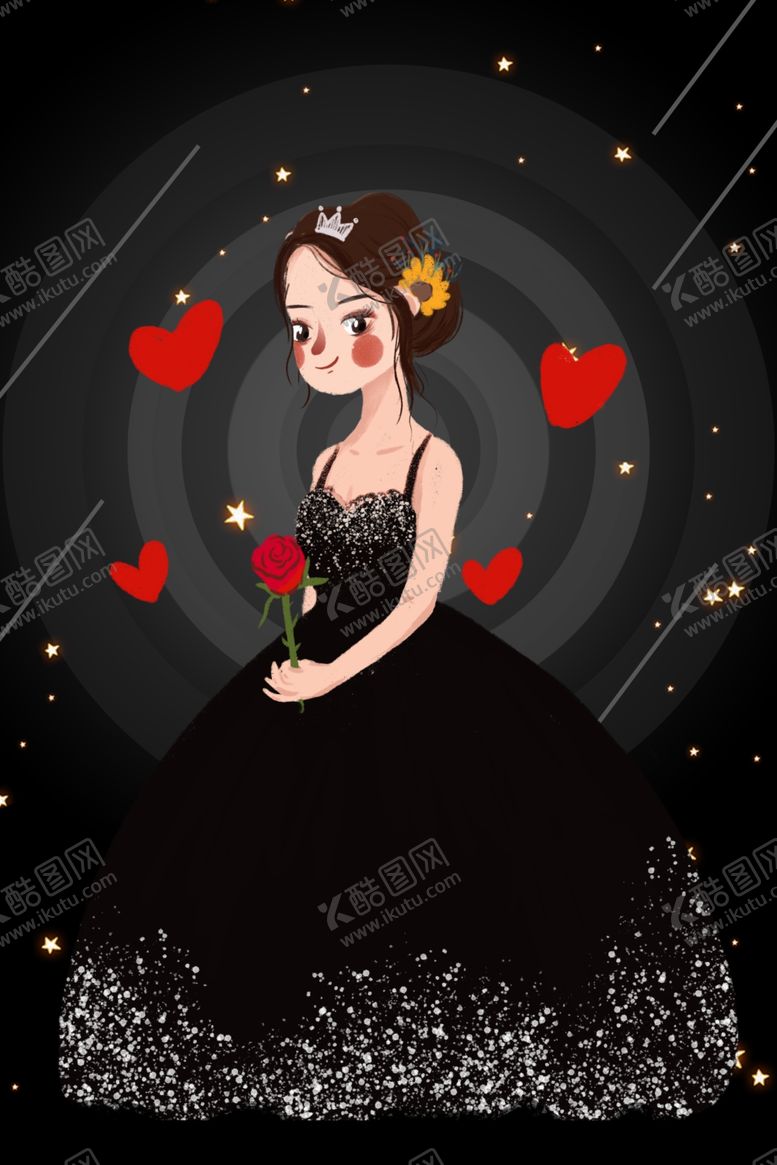编号：91782109102054321075【酷图网】源文件下载-黑色女神节背景