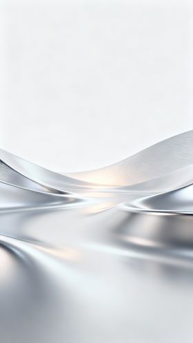 银色流动质感抽象背景图