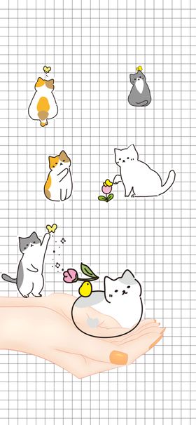 手机海报猫咪