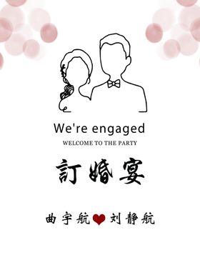 婚礼白色迎宾牌图片