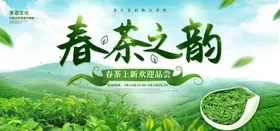 春茶中国文化背景广告叶促销