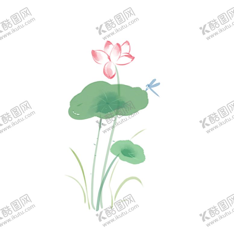 编号：43645205101624317187【酷图网】源文件下载-荷花元素