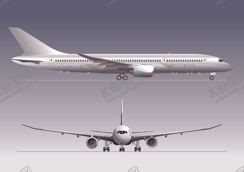 编号：77134109140121052362【酷图网】源文件下载-卡通造型民航客机飞机图片