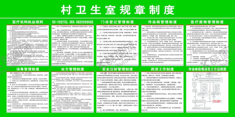 编号：80561909230115093406【酷图网】源文件下载-卫生室规章制度