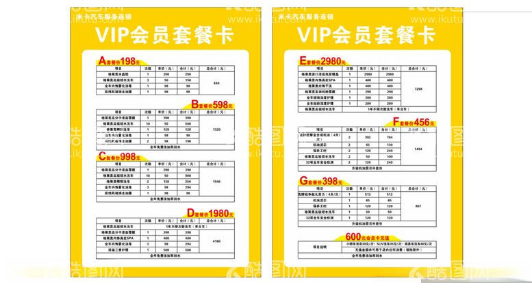 编号：57174901142104117182【酷图网】源文件下载-汽车VIP卡套餐