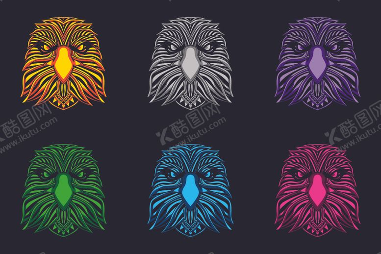 编号：20261010290407018646【酷图网】源文件下载-动物头像