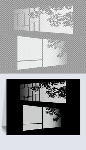 窗户阴影背景素材光照阴影免抠