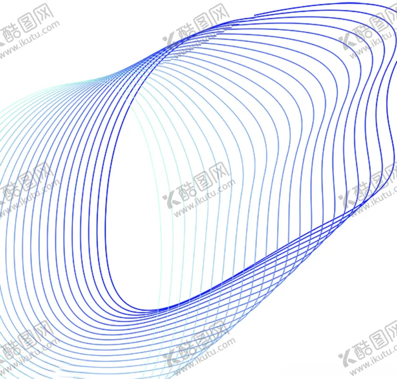 编号：41750506302234209510【酷图网】源文件下载-曲线蓝色圆形弯曲线条