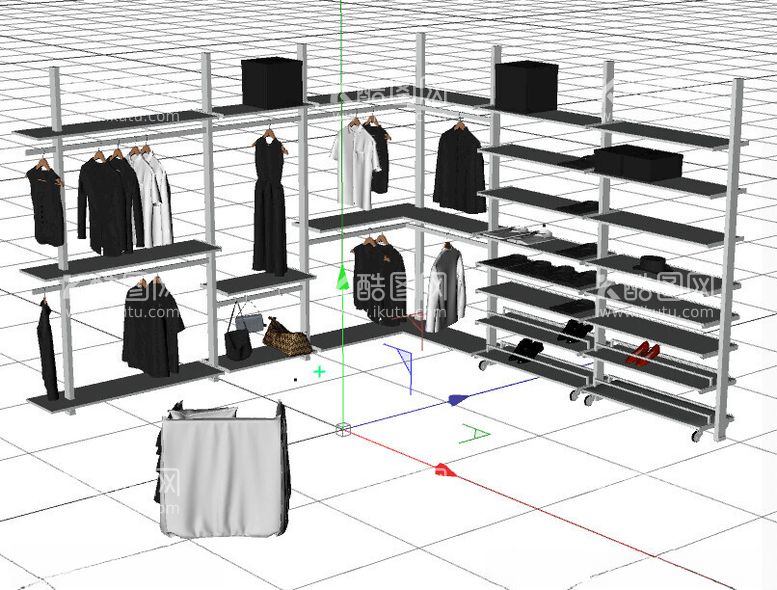 编号：42695502080830474311【酷图网】源文件下载-C4D模型衣架