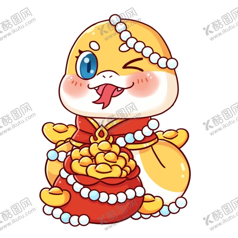 编号：38207701172157183155【酷图网】源文件下载-蛇年卡通吉祥物