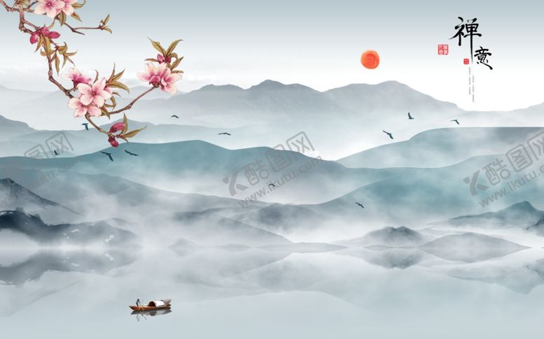 编号：99710309200151118355【酷图网】源文件下载-山水画