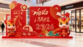 元旦春节新年美陈舞台装饰