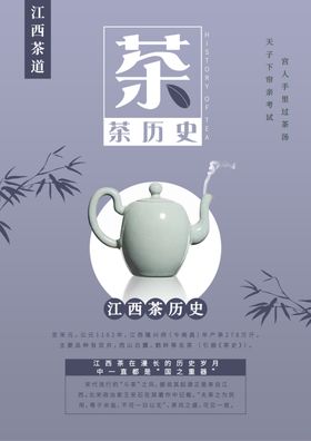 江西文化茶历史海报2