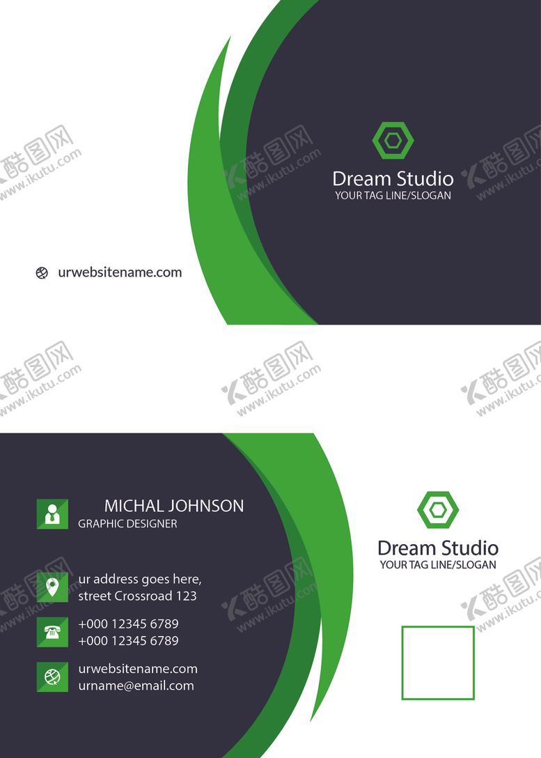 编号：67307306181630326618【酷图网】源文件下载-矢量名片模板