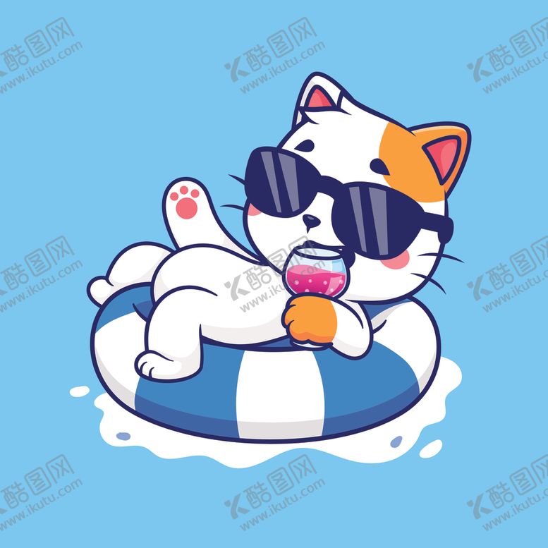 编号：60514412100318414227【酷图网】源文件下载-矢量卡通小猫