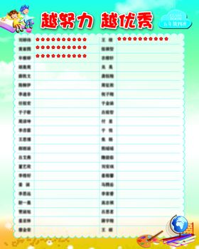 小学红花榜