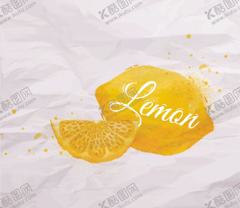 编号：51060810210403379917【酷图网】源文件下载-泼墨水彩水果插画