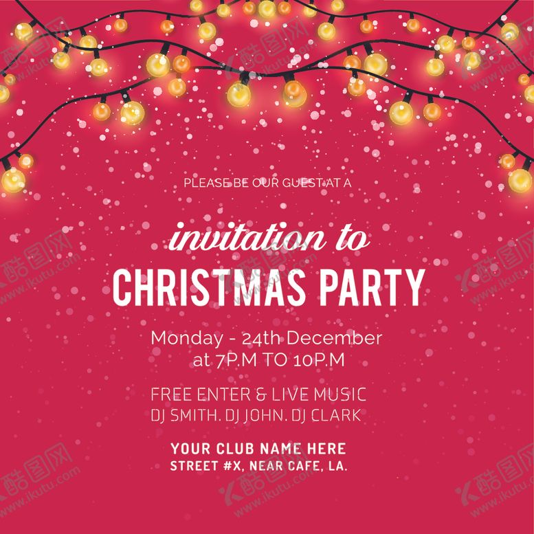 编号：65799709261350051876【酷图网】源文件下载-圣诞海报