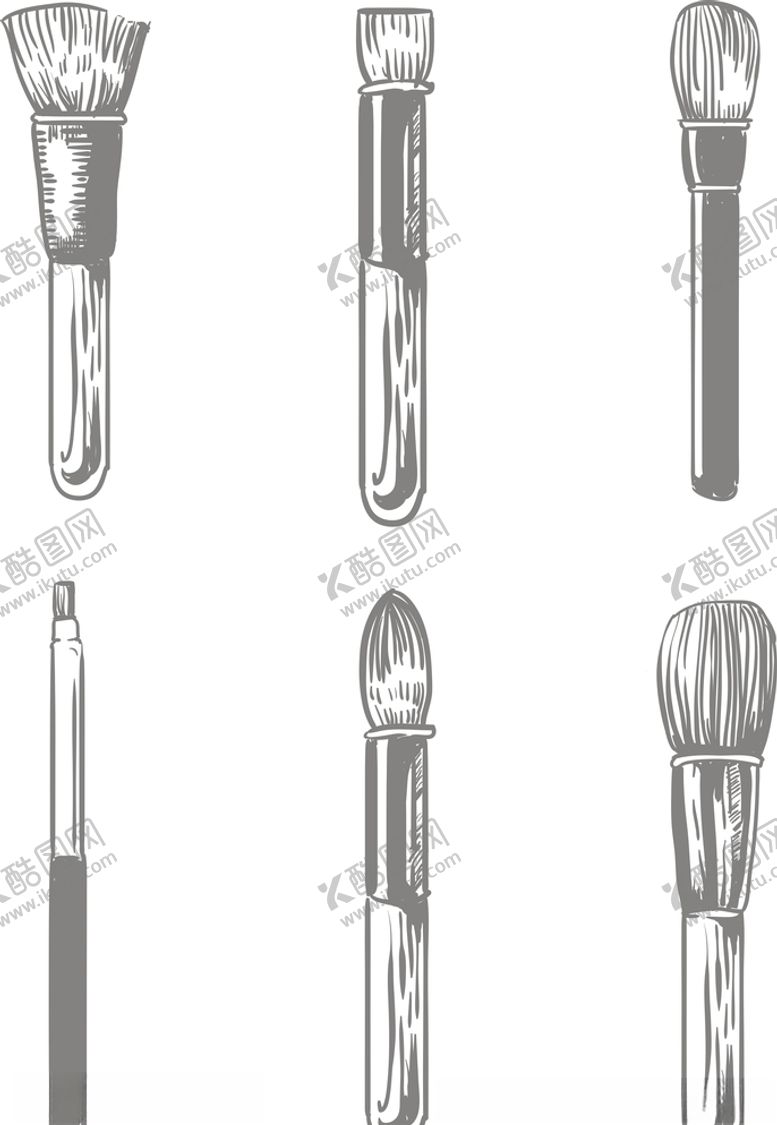 编号：96584810202245215189【酷图网】源文件下载-手绘卡通化妆用品