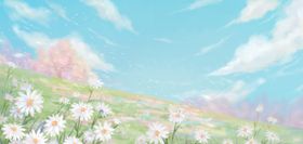 梦幻城市中的春日风景