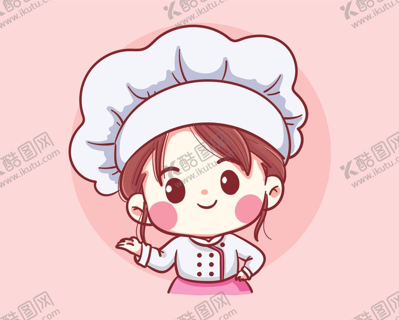 编号：27922801281928232125【酷图网】源文件下载-Q版厨师插画