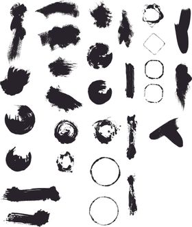 矢量画笔笔触背景
