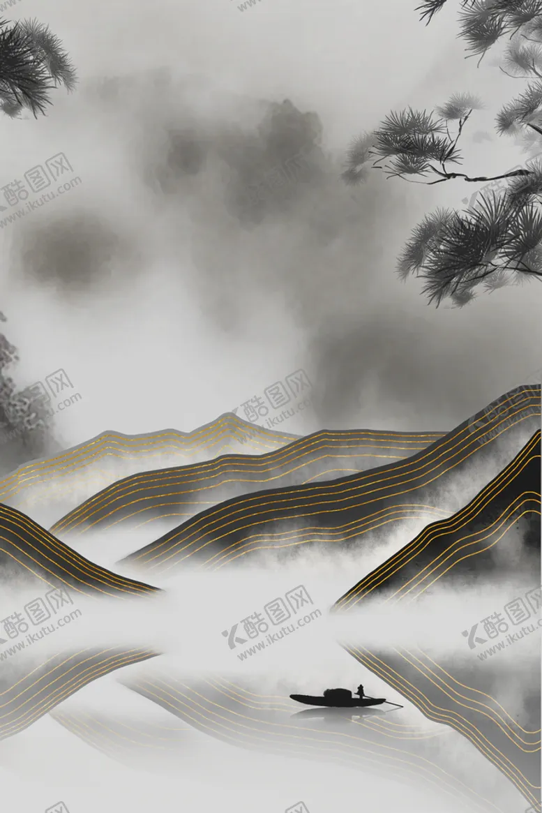 编号：63810510080633317482【酷图网】源文件下载-山水背景