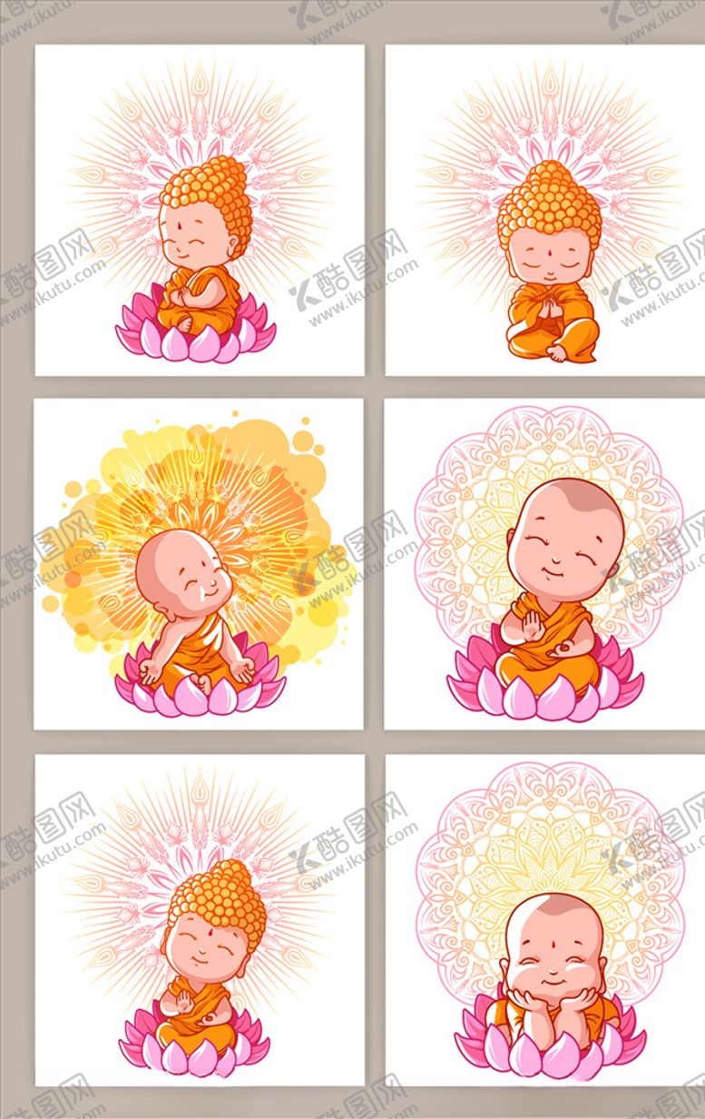 编号：31268104180641531753【酷图网】源文件下载-卡通和尚